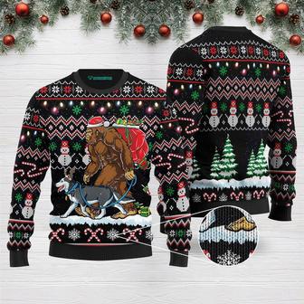 Bigfoot Huskey Ugly Christmas Sweater | Favorety UK