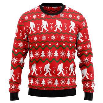 Bigfoot red Ugly Christmas Sweater, Jumper for men and women | Favorety UK