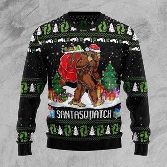 Bigfoot Santasquatch Ugly Christmas Sweater | Favorety DE