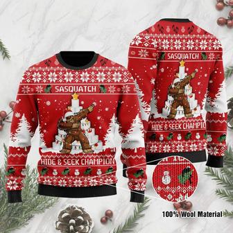 Bigfoot Ugly Christmas Sweater | Favorety