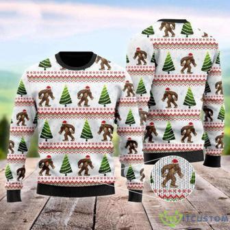 Bigfoot Ugly Christmas Sweater, Jumper | Favorety CA