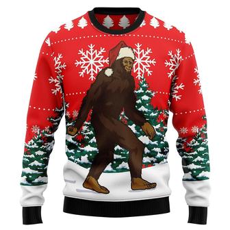 Bigfoot Unisex Christmas Sweater , Funny Xmas Pullover Sweashirt Plus Size for Men & Women - Thegiftio UK