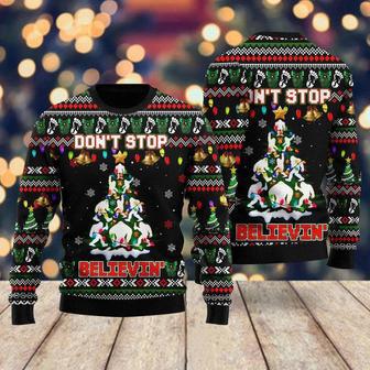 Bigfoot Xmas Dont Stop Believe In Ugly Christmas Sweater For Men & Women | Favorety DE