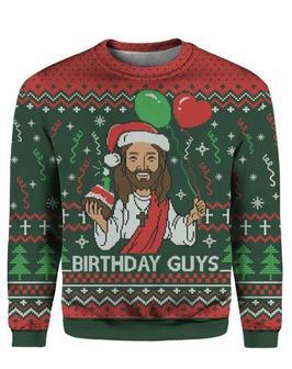 Birthday Guys Ugly Christmas Sweater | Favorety AU