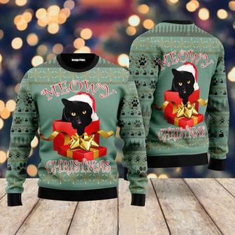 Black Cat Gift Ugly Christmas Sweater For Men & Women | Favorety CA