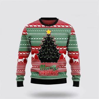 Black Cat Meowy Ugly Christmas Sweater, Jumper – Cat Lover Christmas Sweater | Favorety DE