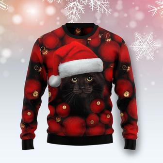 Black Cat Ornament Ugly Christmas Sweater | Favorety UK