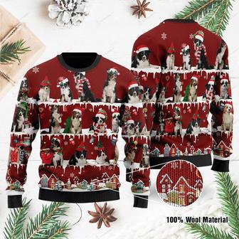 Border Collie Ugly Christmas Sweater | Favorety