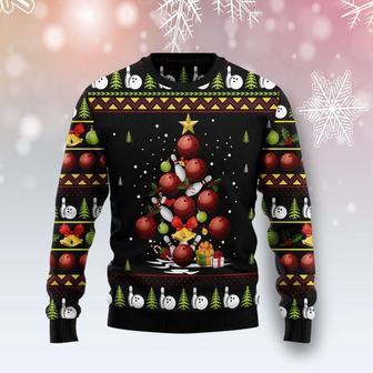 Bowling Christmas Tree Ugly Christmas Sweater | Favorety AU