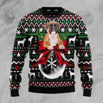 Boxer Xmas Ball Ugly Christmas Sweater | Favorety AU