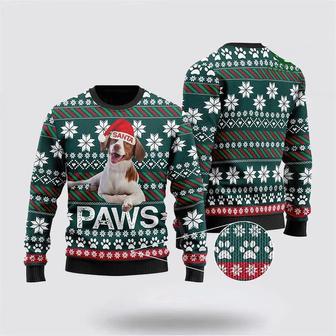 Brittany Santa Printed Christmas Ugly Sweater – Pet Lover Christmas Sweater | Favorety CA