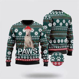 Bull Terrier Santa Printed Christmas Ugly Sweater | Favorety AU