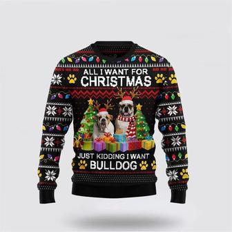 Bulldog Christmas Ugly Sweater – Pet Lover Christmas Sweater | Favorety UK