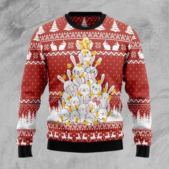 Bunny Tree Xmas Ugly Christmas Sweater | Favorety