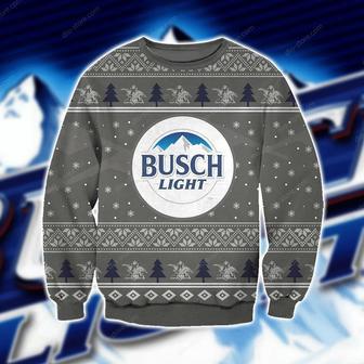 Busch Light Knitting Pattern Print Ugly Christmas Sweater | Favorety AU