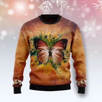 Butterfly Vintage Ugly Christmas Sweater | Favorety