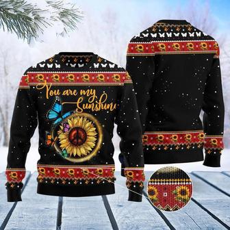 Butterfly You Are My Sunshine Ugly Christmas Sweater For Men And Women | Favorety