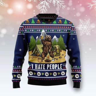 Camping I Hate People Ugly Christmas Sweater, Jumper For Men & Women Adult | Favorety CA