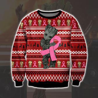 Cancer With Groot Print Ugly Christmas Sweater | Favorety DE