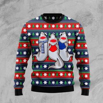 Carolling Sharks Ugly Christmas Sweater | Favorety UK