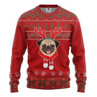 Casespring Christmas Pug Dog Ugly Christmas Sweater | Favorety AU