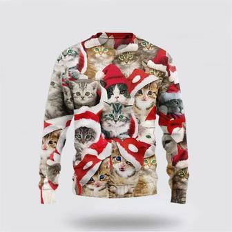 Cat Christmats Ugly Christmas Sweater, Jumper – Cat Lover Christmas Sweater | Favorety CA