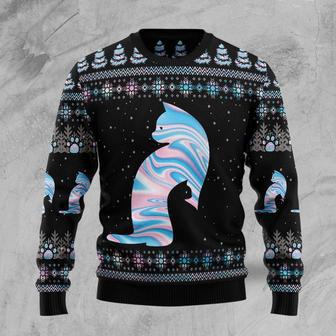 Cat Hologram Ugly Christmas Sweater | Favorety UK