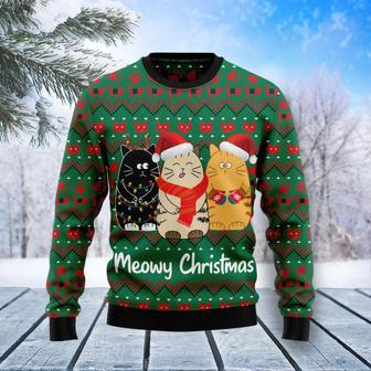 Cat Meowy Ugly Christmas Sweater | Favorety CA