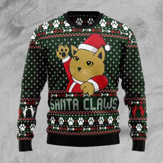 Cat Santa Claws Ugly Christmas Sweater | Favorety AU