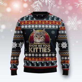 Cat Show Me Your Kitties Ugly Christmas Sweater | Favorety DE