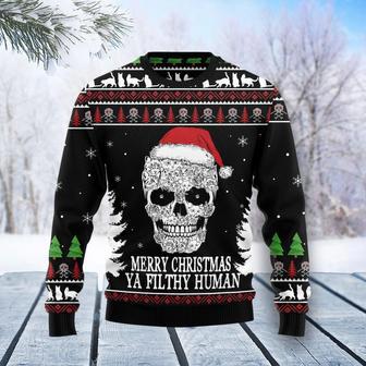 Cat Skull Santa Ugly Christmas Sweater | Favorety UK