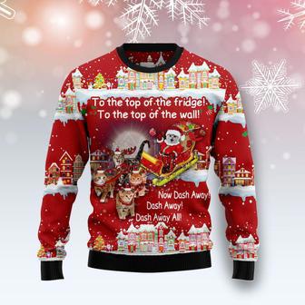 Cat Sleigh Christmas Ugly Christmas Sweater | Favorety CA