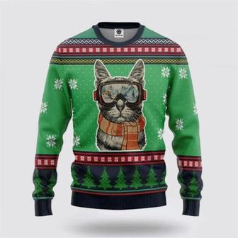 Cat Ugly Christmas Sweater, Jumper – Cat Lover Christmas Sweater | Favorety AU