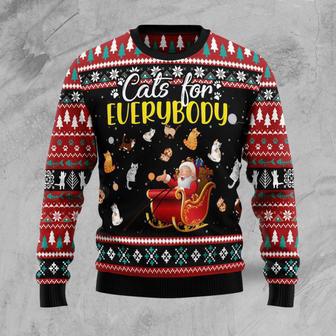 Cats For Everybody Merry Christmas Ugly Christmas Sweater | Favorety UK