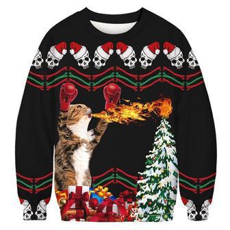 Cats Merry Christmas Ugly Christmas Sweater | Favorety UK