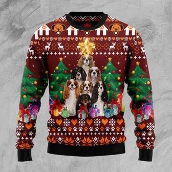 Cavalier King Charles Spaniel Pine Tree Ugly Christmas Sweater | Favorety AU