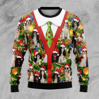 Cavalier King Charles Spaniel Xmas Pine Ugly Christmas Sweater | Favorety AU