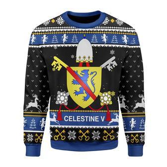 Celestine V Coat of Arms Christmas Sweater | Favorety UK