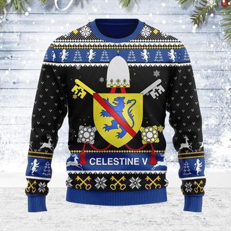 Celestine V Coat of Arms Ugly Christmas Sweater | Favorety DE