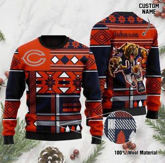 Chicago Bears For Fans Custom Ugly Christmas Sweater, Jumpers | Favorety UK