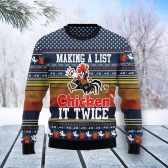 Chicken It Twice Ugly Christmas Sweater | Favorety UK