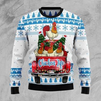 Chicken Life Ugly Christmas Sweater | Favorety AU