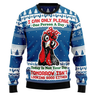 Chicken Unisex Christmas Sweatshirt for Men & Women , Pullover Sweater Crewneck Long Sleeve Top - Thegiftio UK