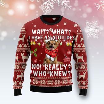 Chihuahua Attitude Ugly Christmas Sweater | Favorety CA