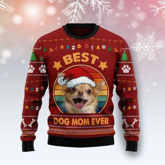 Chihuahua Best Dog Mom Ever Ugly Christmas Sweater | Favorety