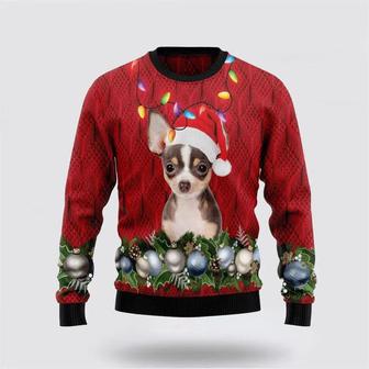 Chihuahua Christmas Beauty Ugly Sweater – Pet Lover Christmas Sweater | Favorety UK