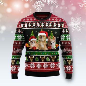 Chihuahua Group Beauty Ugly Christmas Sweater | Favorety