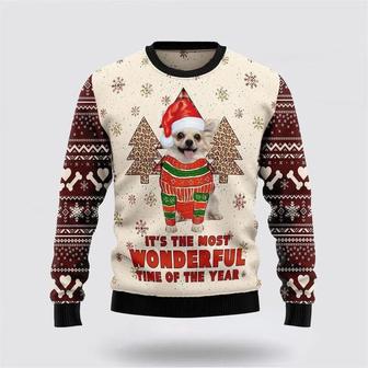 Chihuahua The Most Beautiful Time Ugly Christmas Sweater, Jumper | Favorety