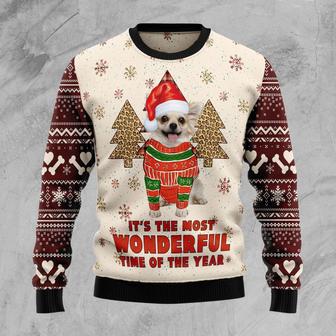 Chihuahua The Most Beautiful Time Ugly Christmas Sweater | Favorety