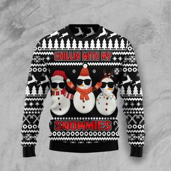 Chillin With My Snowmies Ugly Christmas Sweater | Favorety UK